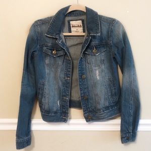 Mudd Jean Jacket with Worn Look